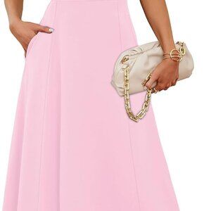 Summer Dresses for Women 2025 Midi Maxi Dress Elegant Classy Ruffle Sleeve Tie B